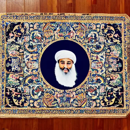 Image similar to an osama binladin doormat