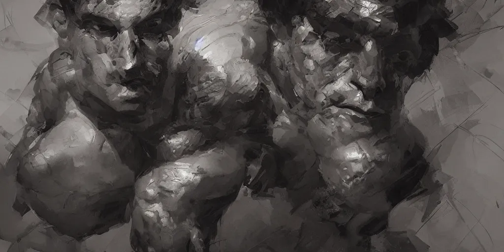 Image similar to highly detailed photography of a strong men at forge, sharp focus, claroscuro, dramatic, dynamic lighting, elegant, harmony, beauty, masterpiece, by jenny saville, by ben aronson, by riccardo federici, by james jean, by craig mullins, by jeremy mann, by greg rutkowski, high quality