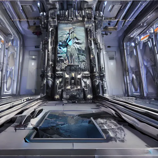 Image similar to sci-fi motherboard structure on the coronation of napoleon painting and digital billboard in the middle, unreal engine 5, keyshot, octane, artstation trending, ultra high detail, ultra realistic, cinematic, 8k, 16k, in style of zaha hadid, in style of nanospace Michael Menzelincev, in style of Lee SOUDER, colors in style of the Blade Runner 2049, in plastic, dark, tilt shift,