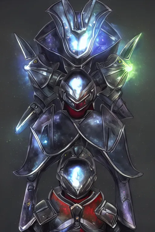 Image similar to helmet armor guardian destiny in witch queen illumination ray tracing hdr fanart arstation by sung choi robot ninja mask and eric pfeiffer and gabriel garza and casper konefal