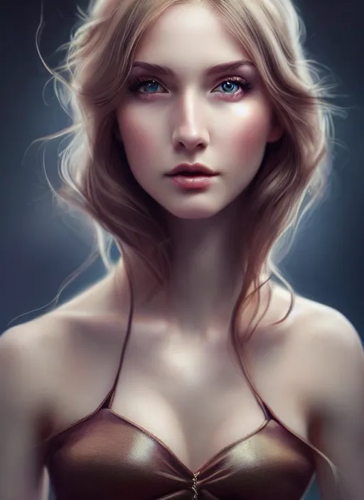 Image similar to a gorgeous scottish female photo, professionally retouched, soft lighting, realistic, smooth face, full body shot, torso, dress, perfect eyes, sharp focus on eyes, 8 k, high definition, insanely detailed, intricate, elegant, art by artgerm and jason chan