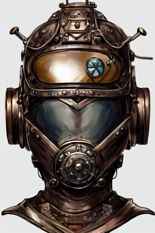 Image similar to steampunk helmet fantasy art mask robot ninja stylized digital illustration sharp focus, elegant intricate digital painting artstation concept art global illumination ray tracing advanced technology chaykin howard and campionpascale and cooke darwyn and davis jack