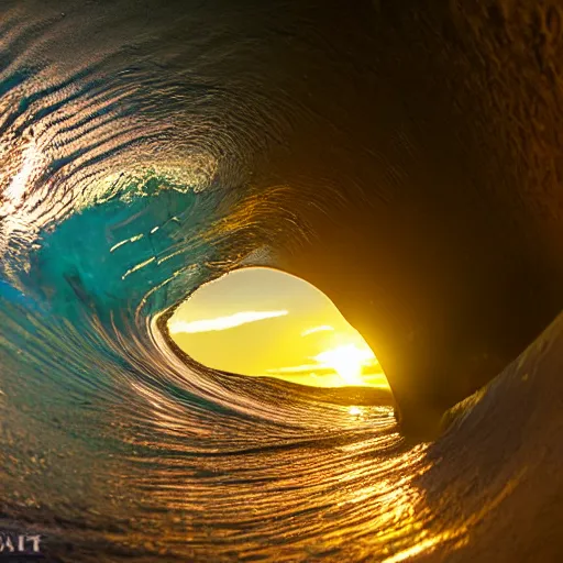 Image similar to detailed photo of a tunnel wave at teahupo'o