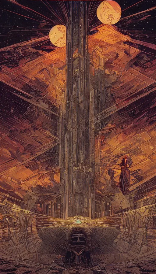 Image similar to The prophecy of the elders, futurism, da vinci, Dan Mumford, Josan Gonzalez