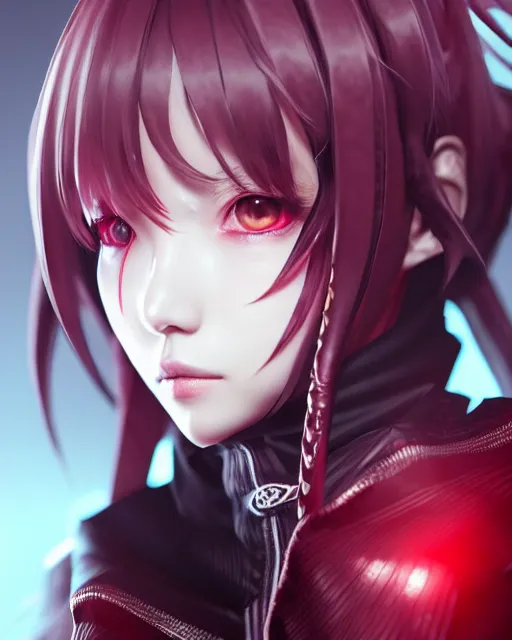 Prompt: beautiful portrait of code vein character, nayeon from twice in code vein in the style of WLOP, artgerm, yasutomo oka, rendered in unreal engine and redshift octane , dynamic dramatic lighting, soft lighting, imagine fx, artstation, cgsociety, by Bandai Namco artist