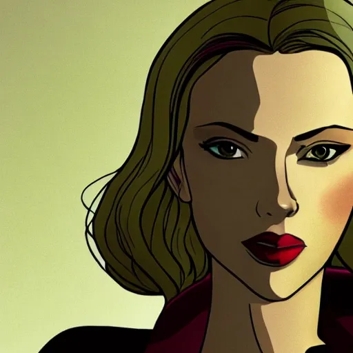 Image similar to scarlett johansson as aeon flux cartoon, photo real, smooth, sharp, intricate detail, dramatic lighting