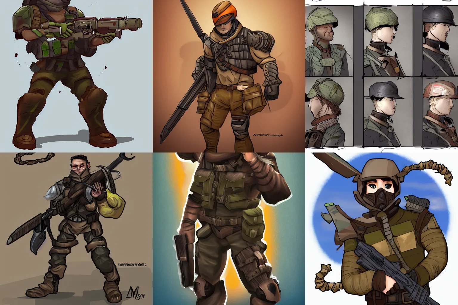 Prompt: ranger mercenary, by mosqi