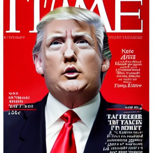 Image similar to Time person of the year: Bald Donald Trump,