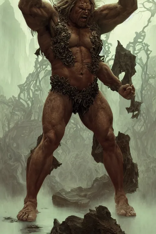 Prompt: portrait of boris jhonson as a hulking herculean demon, forest, godlike, full body, fantasy, intricate, elegant, highly detailed, digital painting, artstation, concept art, sharp focus, illustration, art by artgerm and greg rutkowski and alphonse mucha