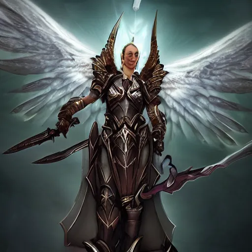 Image similar to archangel auriel from diablo