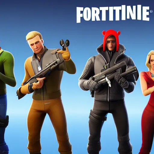 Image similar to vladimir putin as fortnite character, gameplay screenshot