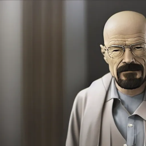 Image similar to Walter White in a Japan anime 4k detail