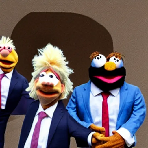 Image similar to boris johnson as a muppet