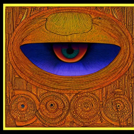 Prompt: eye of hours in the style of moebius, egypt