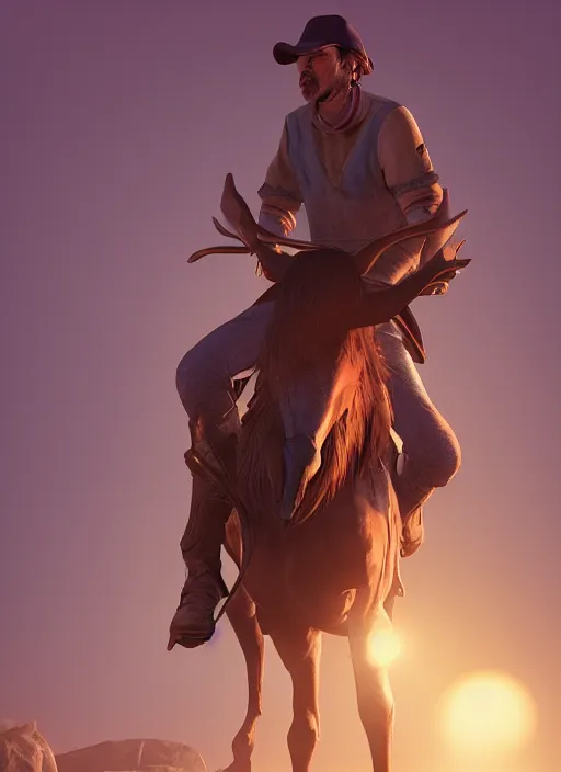 Image similar to saddle on a man, volumetric lighting, beautiful, golden hour, sharp focus, ultra detailed, cgsociety by leesha hannigan, ross tran, thierry doizon, kai carpenter, ignacio fernandez rios, noir photorealism, film