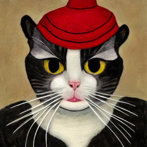 Image similar to portrait of a puppet cat