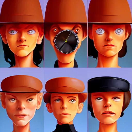 Image similar to face icon stylized minimalist a clockwork orange 1 9 7 1, loftis, cory behance hd by jesper ejsing, by rhads, makoto shinkai and lois van baarle, ilya kuvshinov, rossdraws global illumination