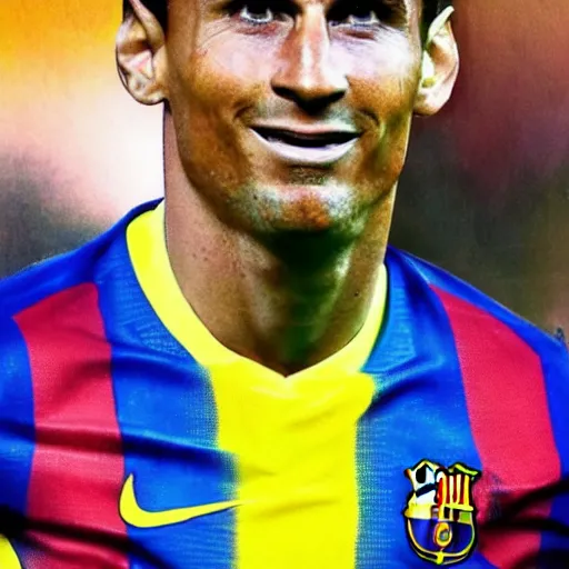 Prompt: a photorealistic image of the love child of Leo Messi and Cristiano Ronaldo