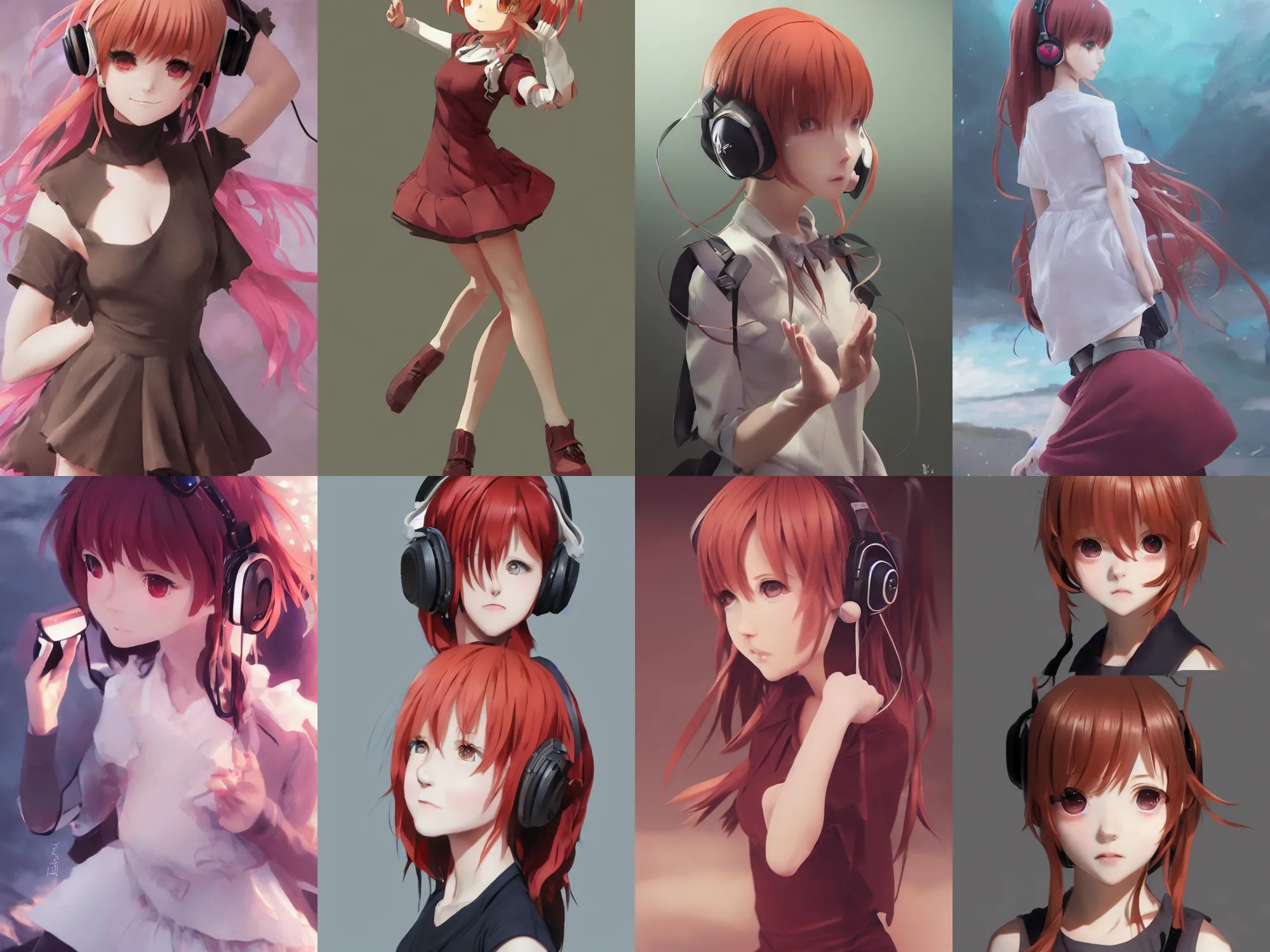 6,881 Red Haired Girl Anime Images, Stock Photos, 3D objects
