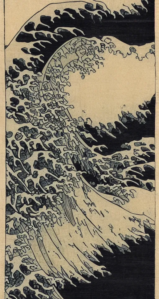 Image similar to hokusai : : steps leading up to a tmple : : japanese style : : black ink