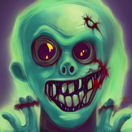 Image similar to selfie of a happy smiling zombie, 8 k, trending on artstation, deviant art,