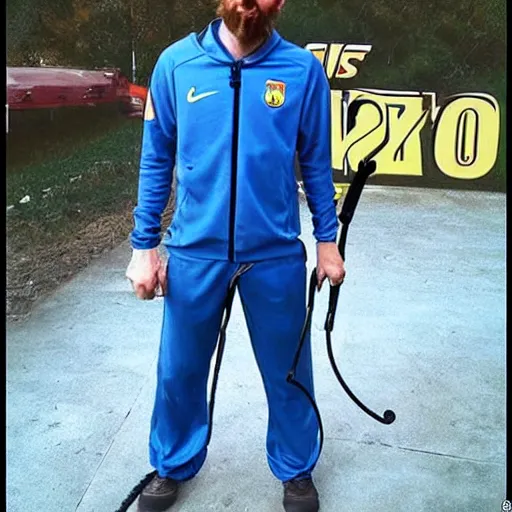 Image similar to messi - gordon freeman hybrid