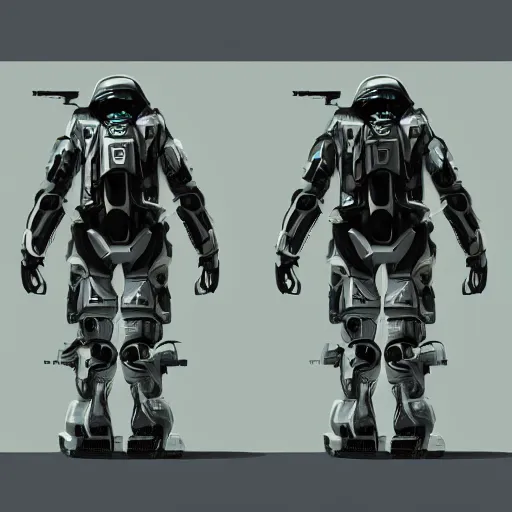 Image similar to photorealistic concept art of cool space military mech in the style of Hollywood, sci-fi, octane render