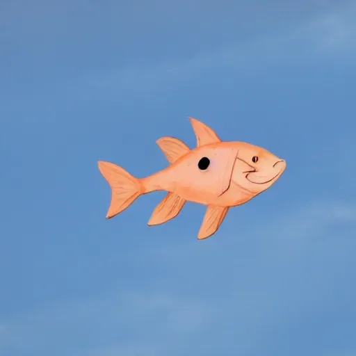 Prompt: a fish in the sky