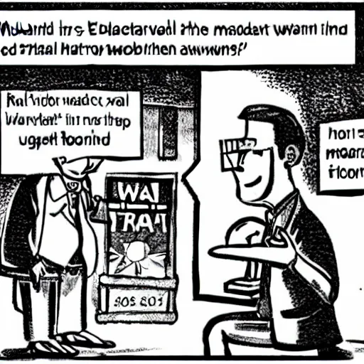 Prompt: political cartoon, award winning, masterpiece