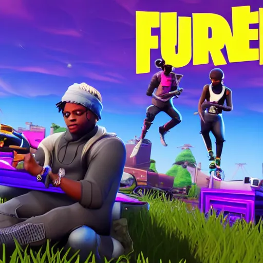 Image similar to Juice WRLD in Fortnite very detailed 4K quality super realistic