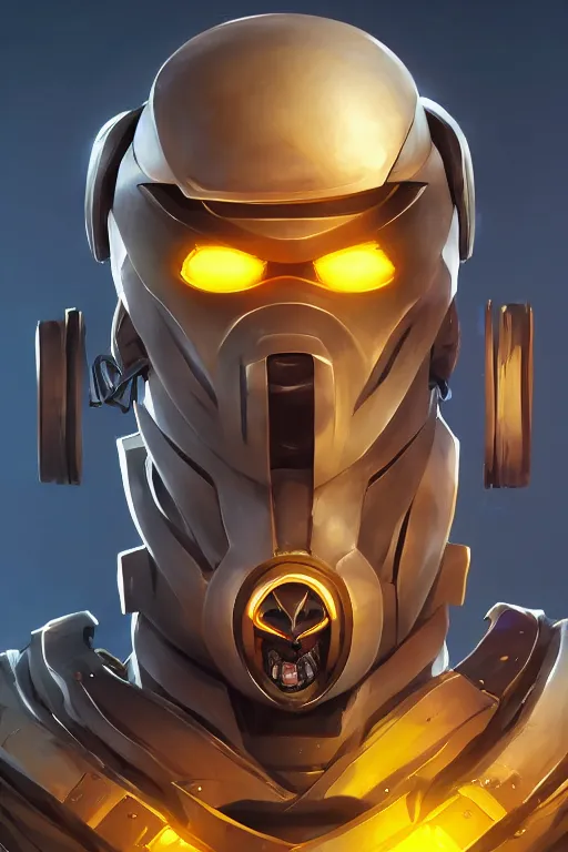 Image similar to epic mask helmet robot ninja portrait stylized as fornite style game design fanart by concept artist gervasio canda, behance hd by jesper ejsing, by rhads, makoto shinkai and lois van baarle, ilya kuvshinov, rossdraws global illumination radiating a glowing aura global illumination ray tracing hdr render in unreal engine 5