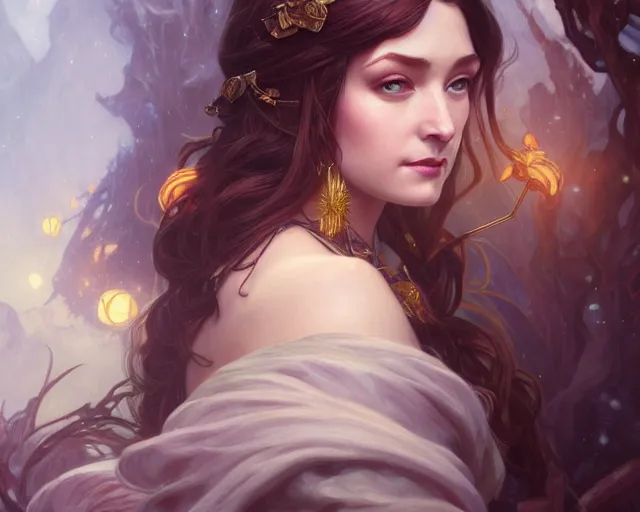 Prompt: photography of deirdre sullivan - beeman, deep focus, d & d, fantasy, intricate, elegant, highly detailed, digital painting, artstation, concept art, matte, sharp focus, illustration, hearthstone, art by artgerm and greg rutkowski and alphonse mucha