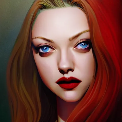Prompt: a beautiful painting of Amanda Seyfried by Bruce Timm and Ross Tran, stunning digital art, anime