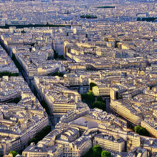 Prompt: a tilt shift picture of Paris