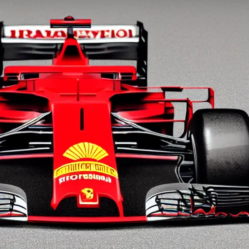 Image similar to ferrari formula 1 car 2 0 2 1 model, back to the future style, 4 k, dslr photo