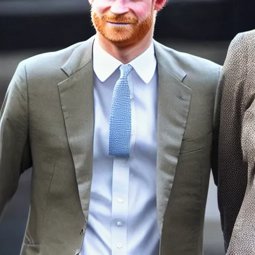 Prompt: “Prince Harry has grown cat fur all over his body”