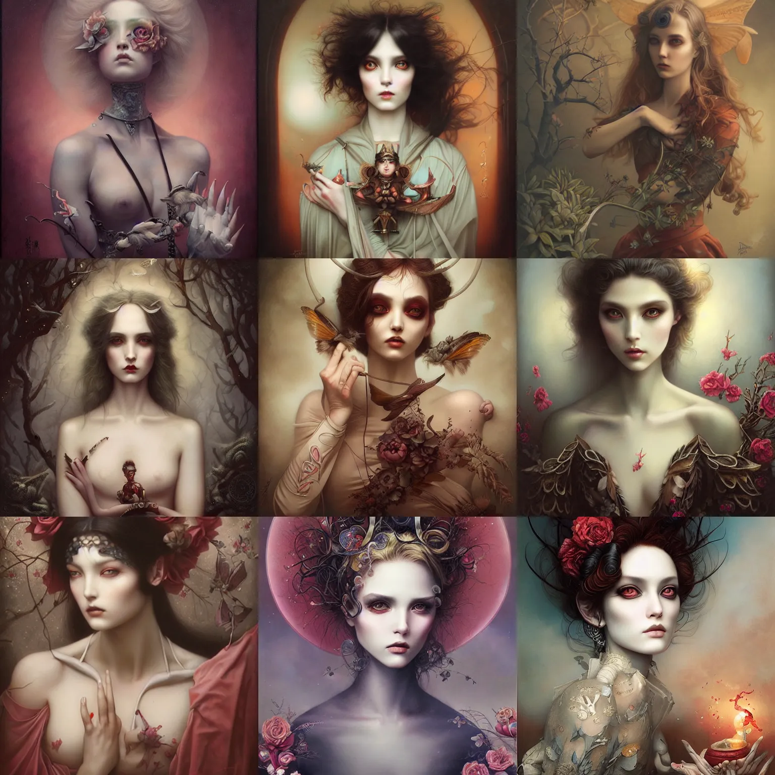 Prompt: digital painting by tom bagshaw, ayami kojima, mark ryden