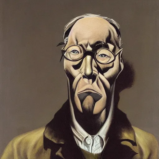 Image similar to portrait face head eyes man ears Nightmarish Horse Man Warlock the Hank Hill camouflaged as a Pony wearing a black shirt mark ryden greg rutkowski andrew wyeth giorgio de chirico dan witz