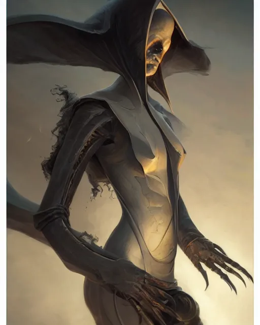 Image similar to wraithbone, by greg rutkowski and mark brookes and jim burns and tom bagshaw and magali villeneuve, trending on artstation