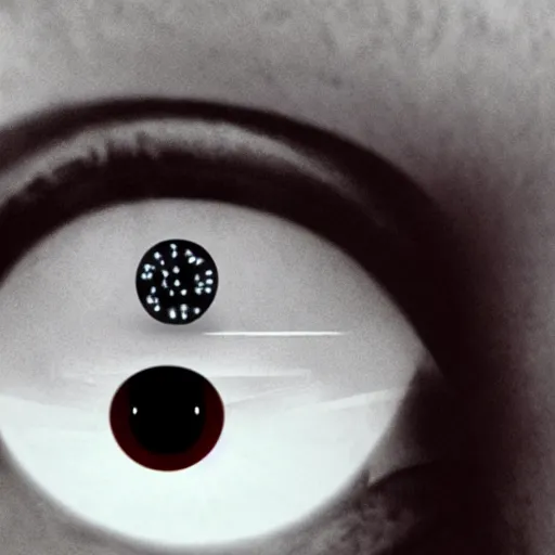 Image similar to movie still of cyborg with glowing third eye, cinematic composition, cinematic light, criterion collection, by the coen brothers