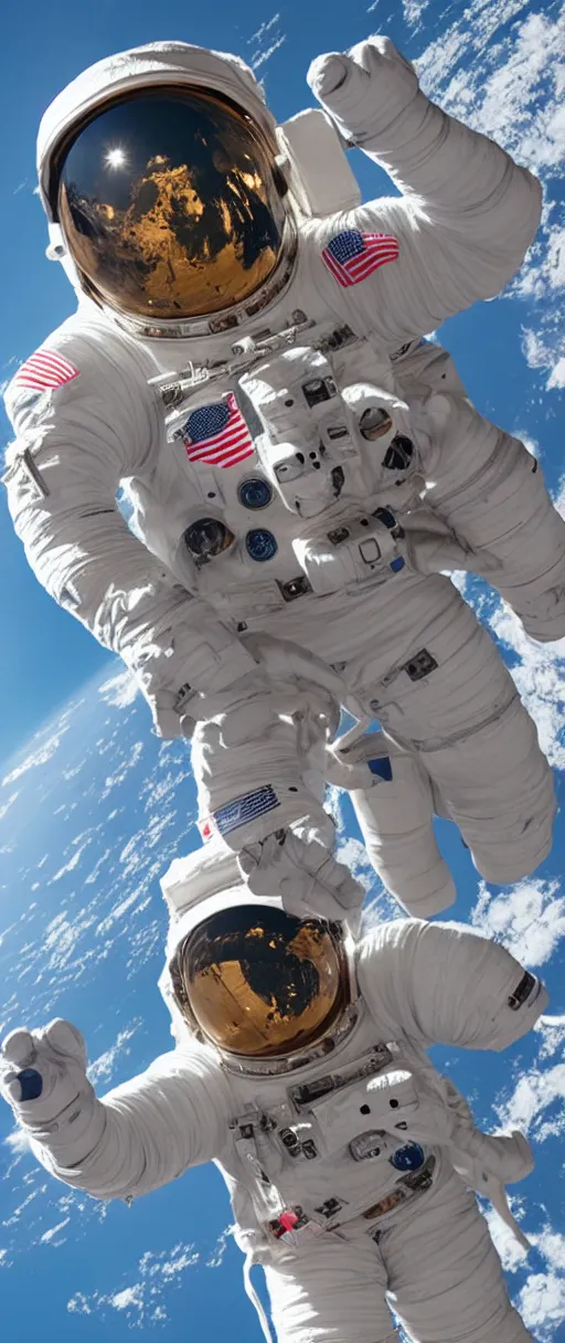 Prompt: Astronaut T pose, whole body, photography