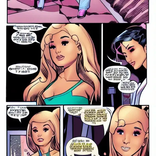 Prompt: ariana grande in marvel comics