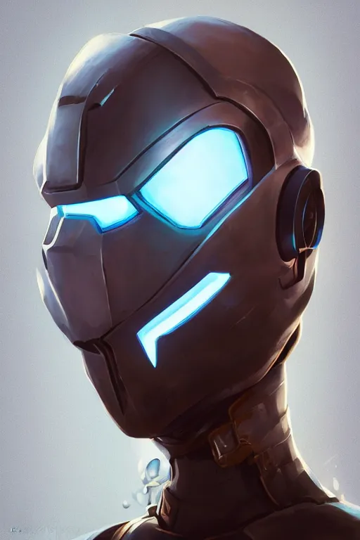 Image similar to epic mask helmet robot ninja portrait stylized as fornite style game design fanart by concept artist gervasio canda, behance hd by jesper ejsing, by rhads, makoto shinkai and lois van baarle, ilya kuvshinov, rossdraws global illumination radiating a glowing aura global illumination ray tracing hdr render in unreal engine 5