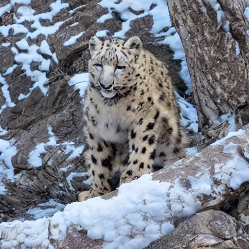 Image similar to Snow Leopard Made of Latex