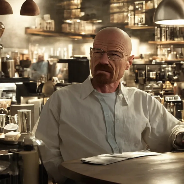 Walter white in Starbucks, 8k, hyper-detailed, | Stable Diffusion | OpenArt