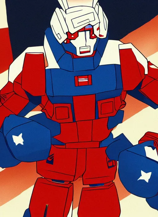 Prompt: obama boxing gundam