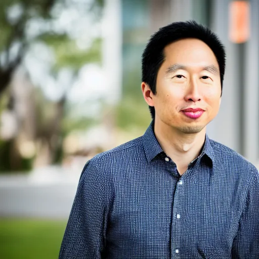 Image similar to portrait photo still of andrew ng, 8 k, 8 5 mm f 1. 8