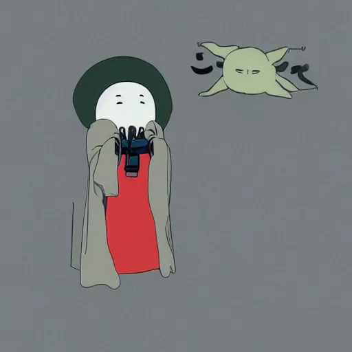 Image similar to no - face in ghibli