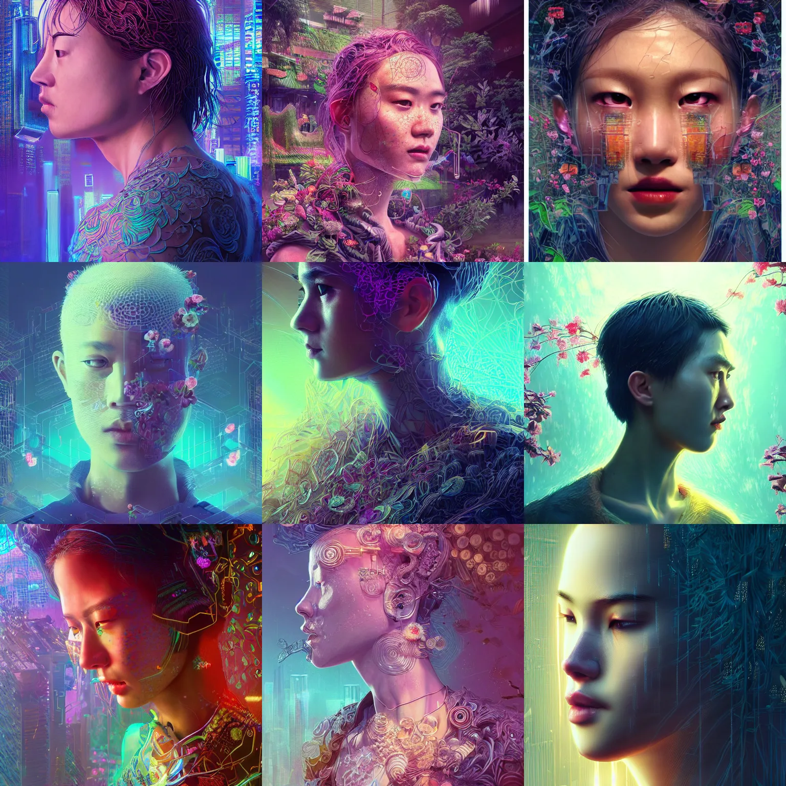 Prompt: hyperrealistic isometric portrait of a paradise blossoming garden of eden, well lit, intricate abstract. cyberpunk, intricate artwork, by Tooth Wu, wlop, beeple. octane render,in the style of Jin Kagetsu, James Jean and wlop, highly detailed, sharp focus, intricate concept art, digital painting, ambient lighting, 4k, artstation