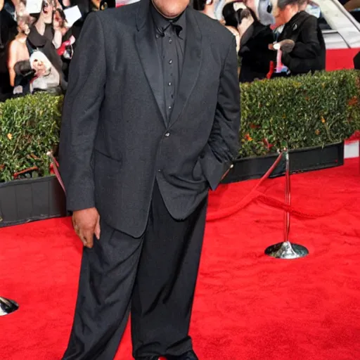 Prompt: laurence fishburne dressed as a burnt fish